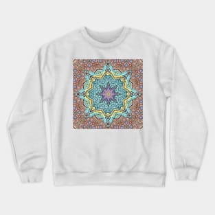 Shell Star Mandala Crewneck Sweatshirt